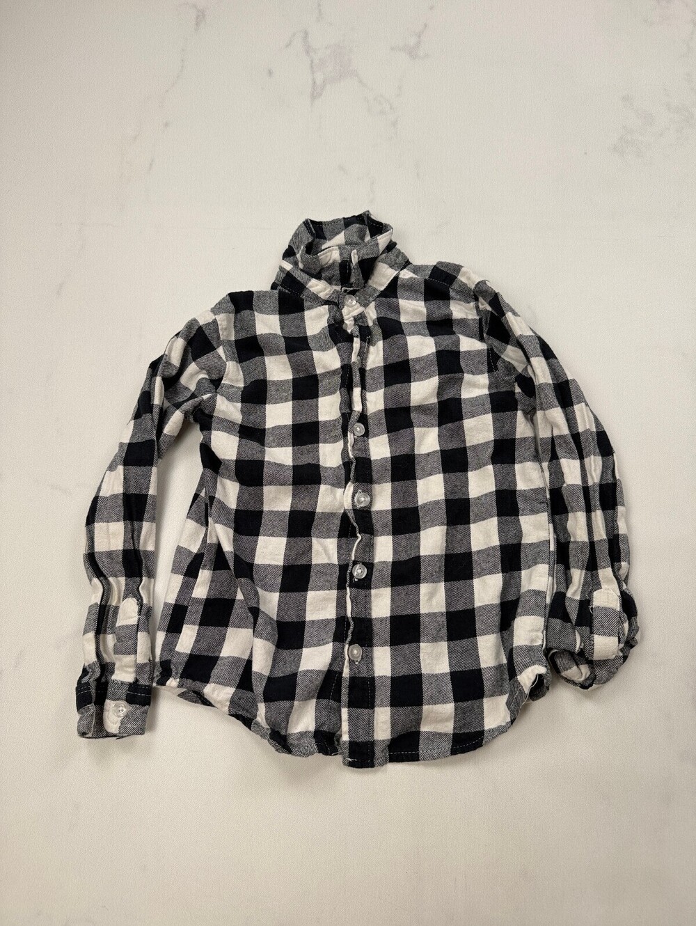 Little Lad Button-Up Shirt Black 90s VTG Button-Up - Boys 5T
